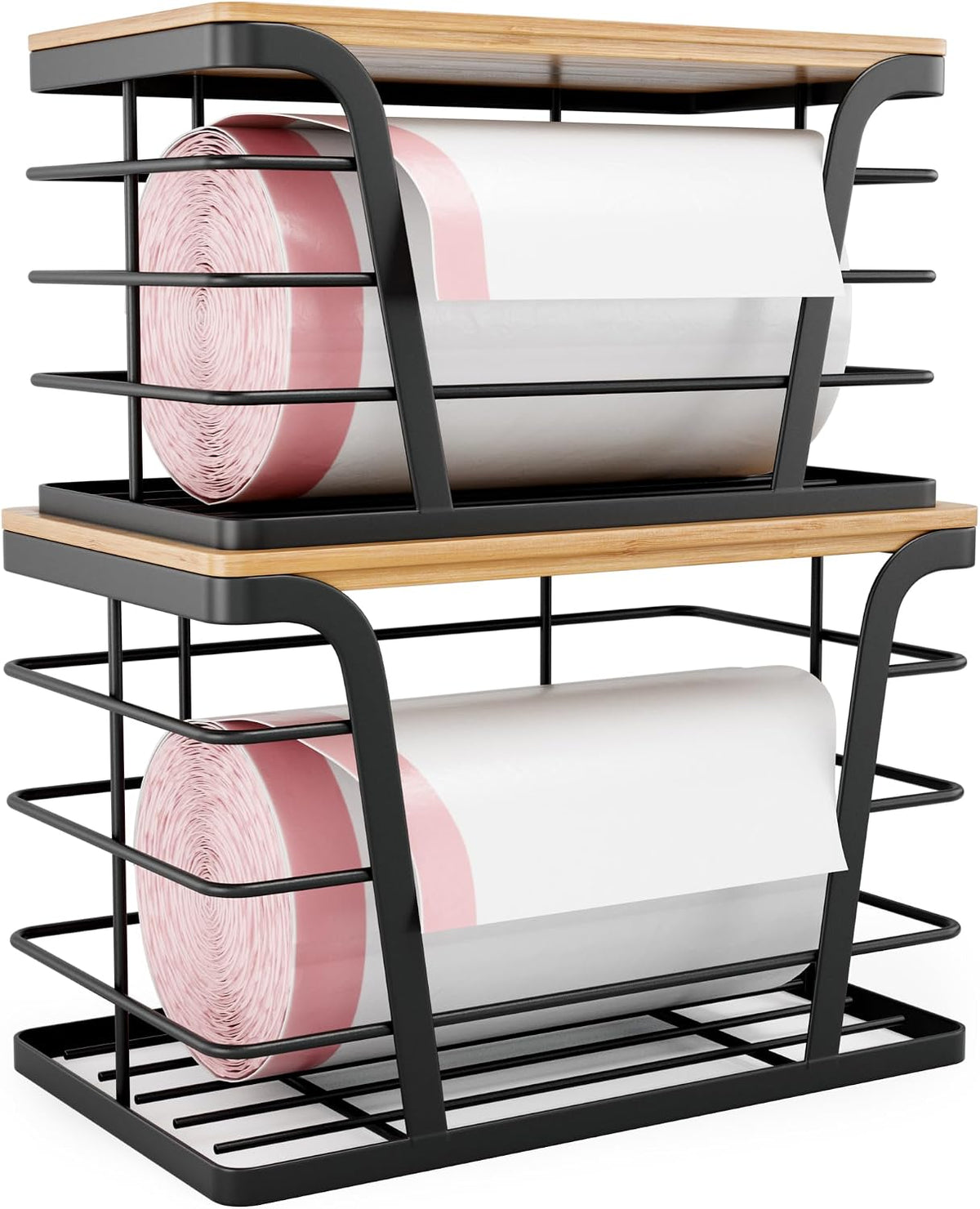 TIDIIABODE 2-Pack Stackable Storage Laundry Kitchen Organizers - Field & Nook
