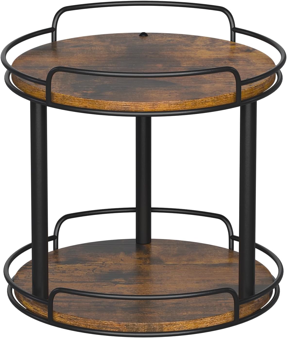LAMU 10'' Wood Lazy Susan Turntable Organizer for Cabinet - Field & Nook
