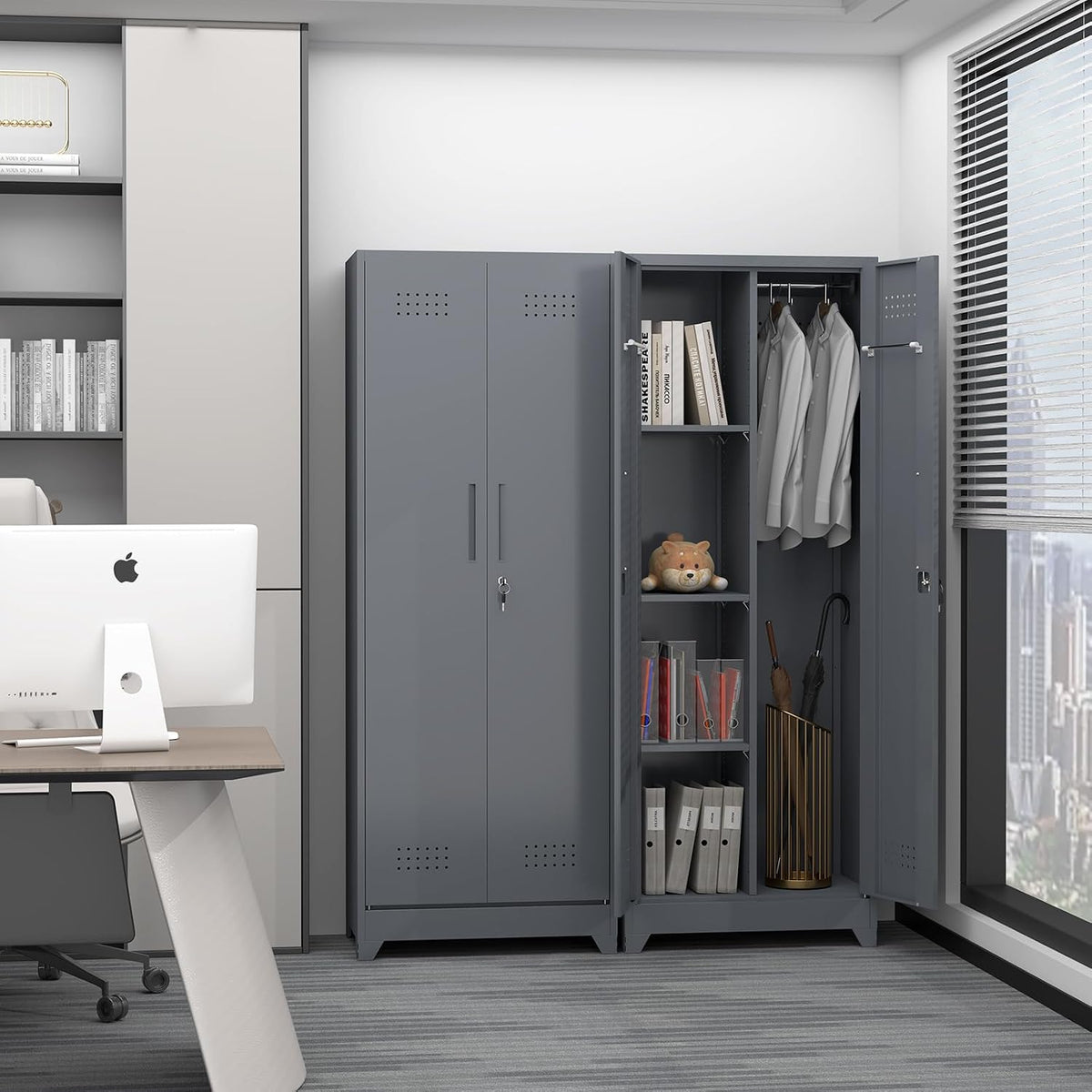 Broom Closet – Broom Closet Storage Cabinets with Lock - Field & Nook
