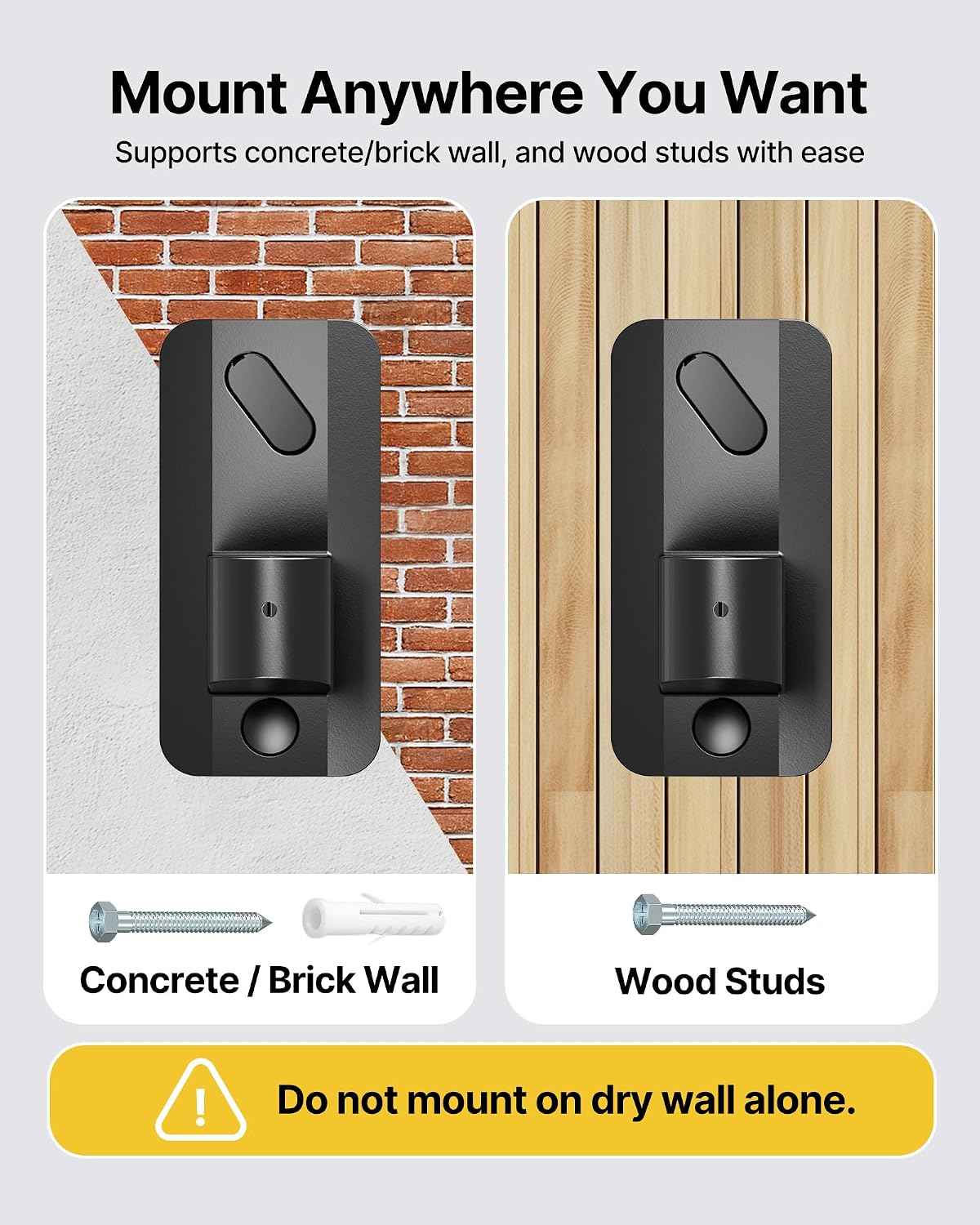 monTEK Single Monitor Wall Mount, 17–49" Gas Spring Arm, Up to 44 lbs，Black | Fits 49" Max Ultrawide & Curved Monitors,Rock-Solid Gas Spring Wall Mount, Full Motion Adjustment, 75/100mm VESA Compatible