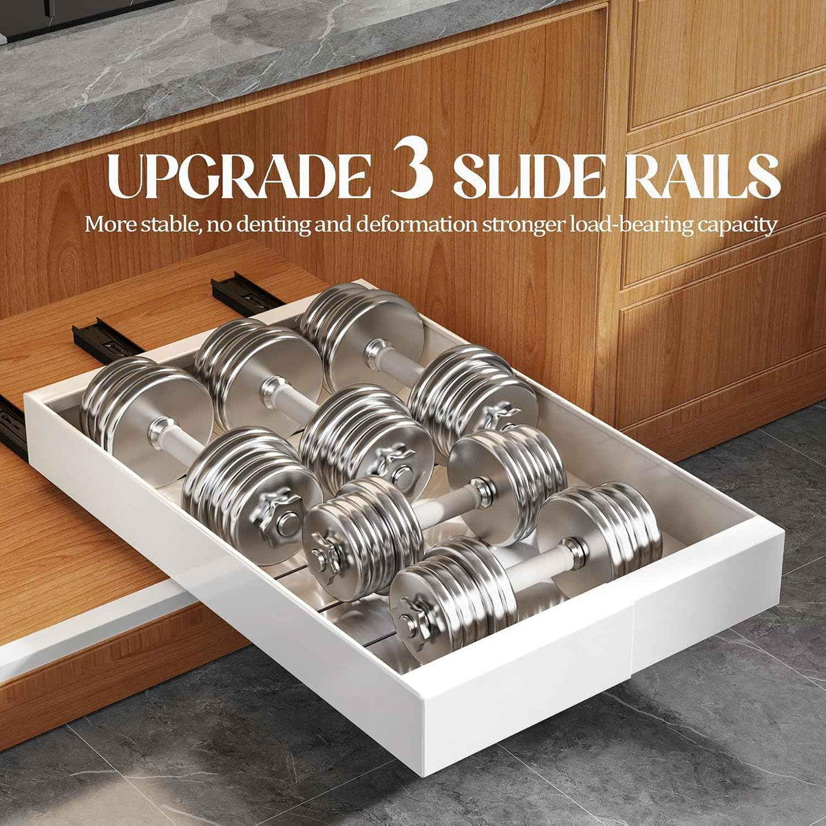 Seinloes 4 Pack 21" Deep Expandable Cabinet Organizers