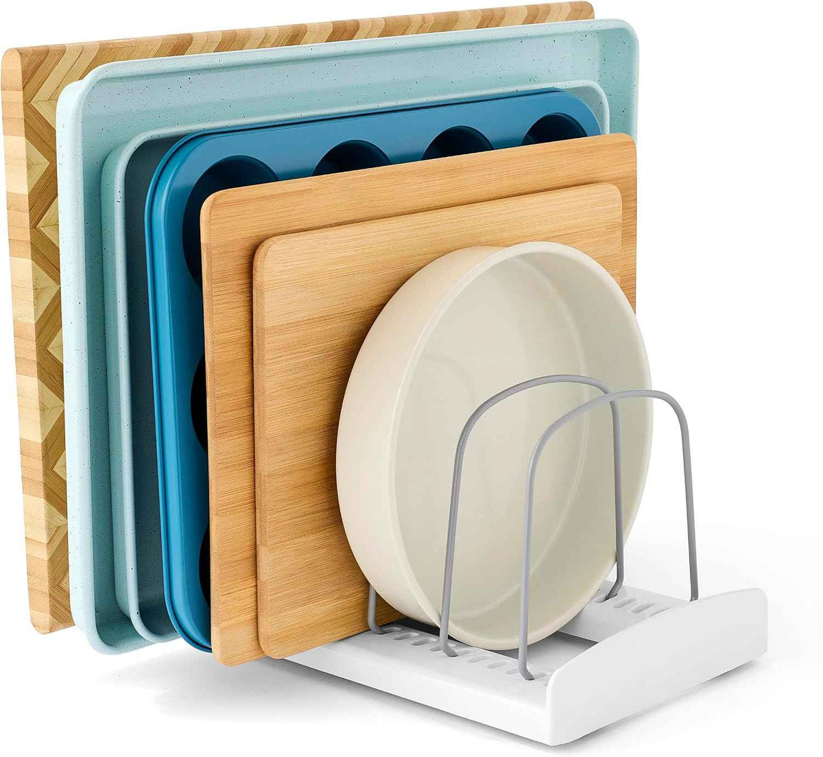 YouCopia StoreMore Bakeware Rack with Adjustable Dividers