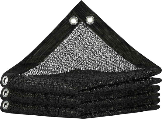 ShadeMart 50% Shade Cloth for Plant, Black 12FT x 50FT Custom Size Outdoor Shade Tarp, Shade Cover with Upgrade Grommets and Zip Ties, Netting Sunblock Net for Vegetables Flower Garden Greenhouse