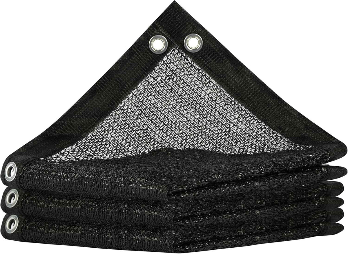 ShadeMart 50% Shade Cloth for Plant, Black 6FT x 92FT Custom Size Outdoor Shade Tarp, Shade Cover with Upgrade Grommets and Zip Ties, Netting Sunblock Net for Vegetables Flower Garden Greenhouse