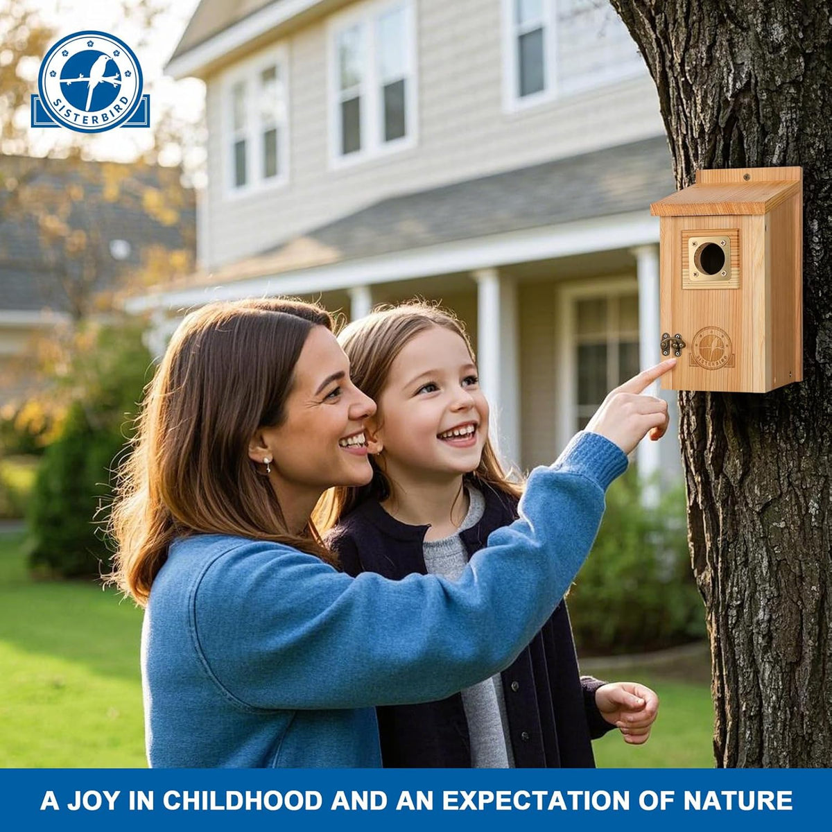 Cedar Bird Houses with Copper Predator Guards – 2 Pack