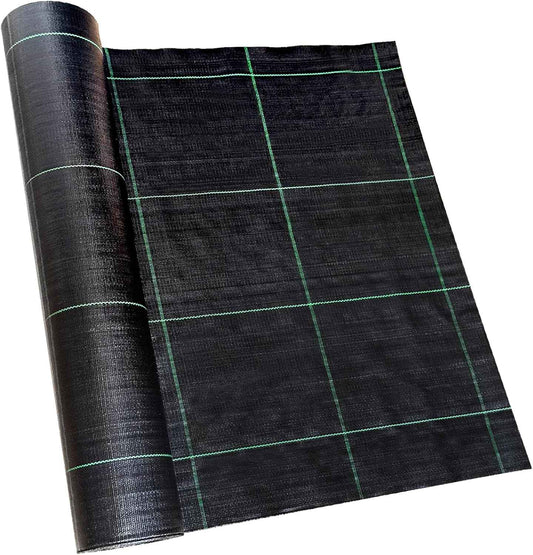 4ft x 100ft Landscape Fabric -Heavy Duty Weed Barrier Fabric for Landscaping, Weed Blocker Cloth,Geotextile Fabric for Garden, Driveway & Ground Cover, Garden Weed Mats,Grid Design