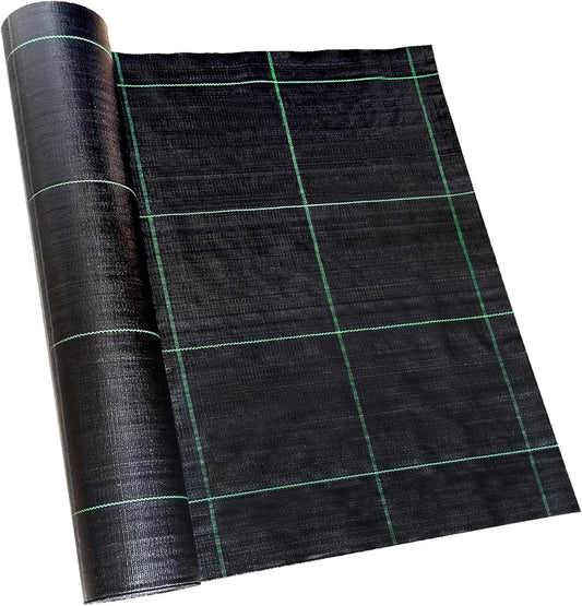 3ft x 300ft Landscape Fabric -Heavy Duty Weed Barrier Fabric for Landscaping, Weed Blocker Cloth,Geotextile Fabric for Garden, Driveway & Ground Cover, Garden Weed Mats,Grid Design