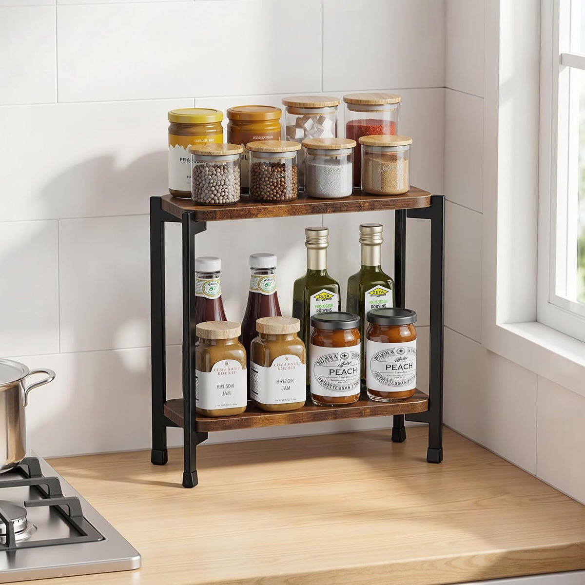 2-Tier Spice Rack Organizer - Field & Nook