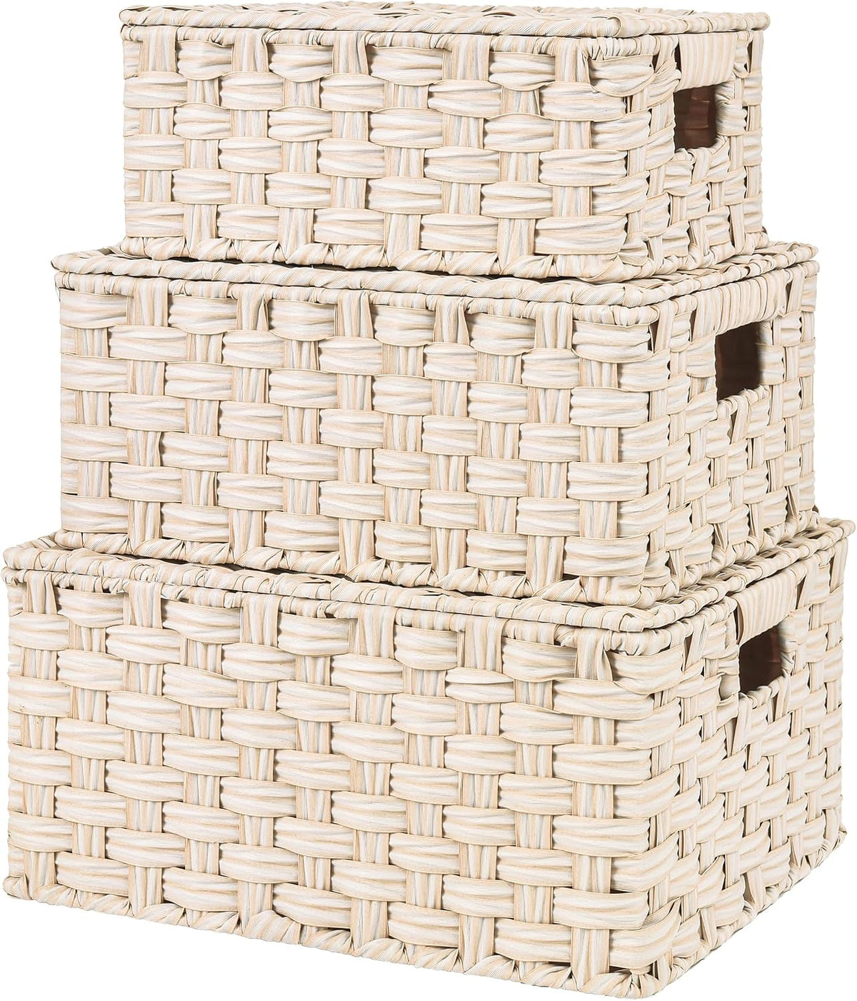 Wicker Baskets With Lids – Woven Storage Basket With Lid - Field & Nook