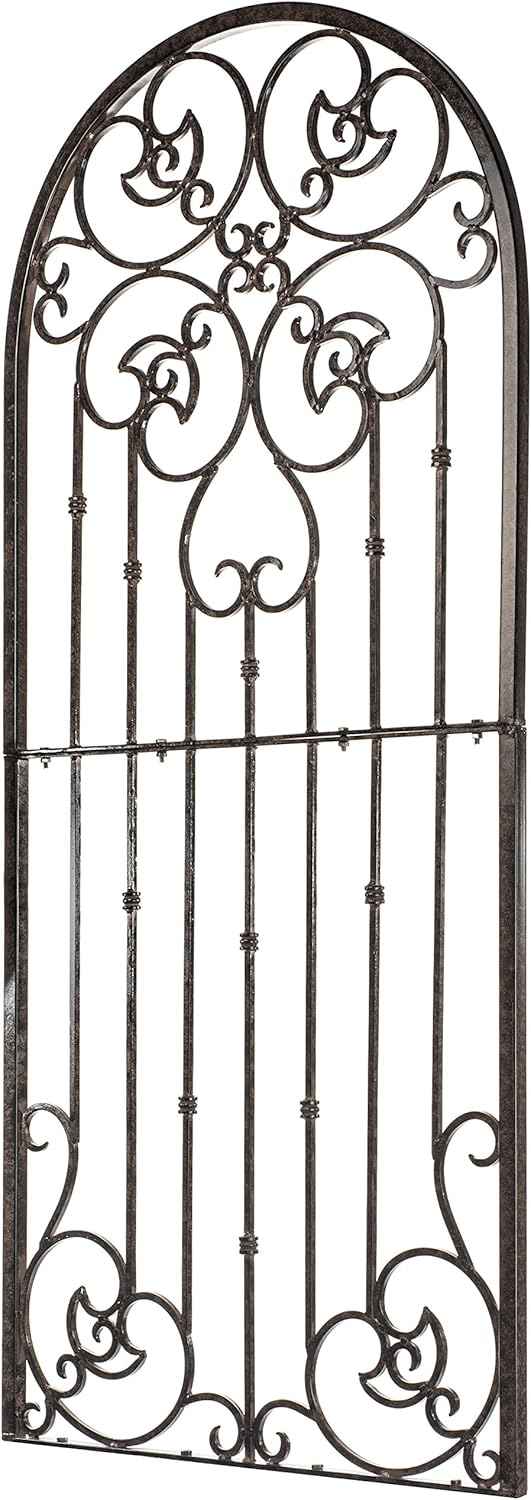 H Potter Garden Trellis for Climbing Plants Metal Wrought Iron Outdoor Wall Panel for Vines Flowers