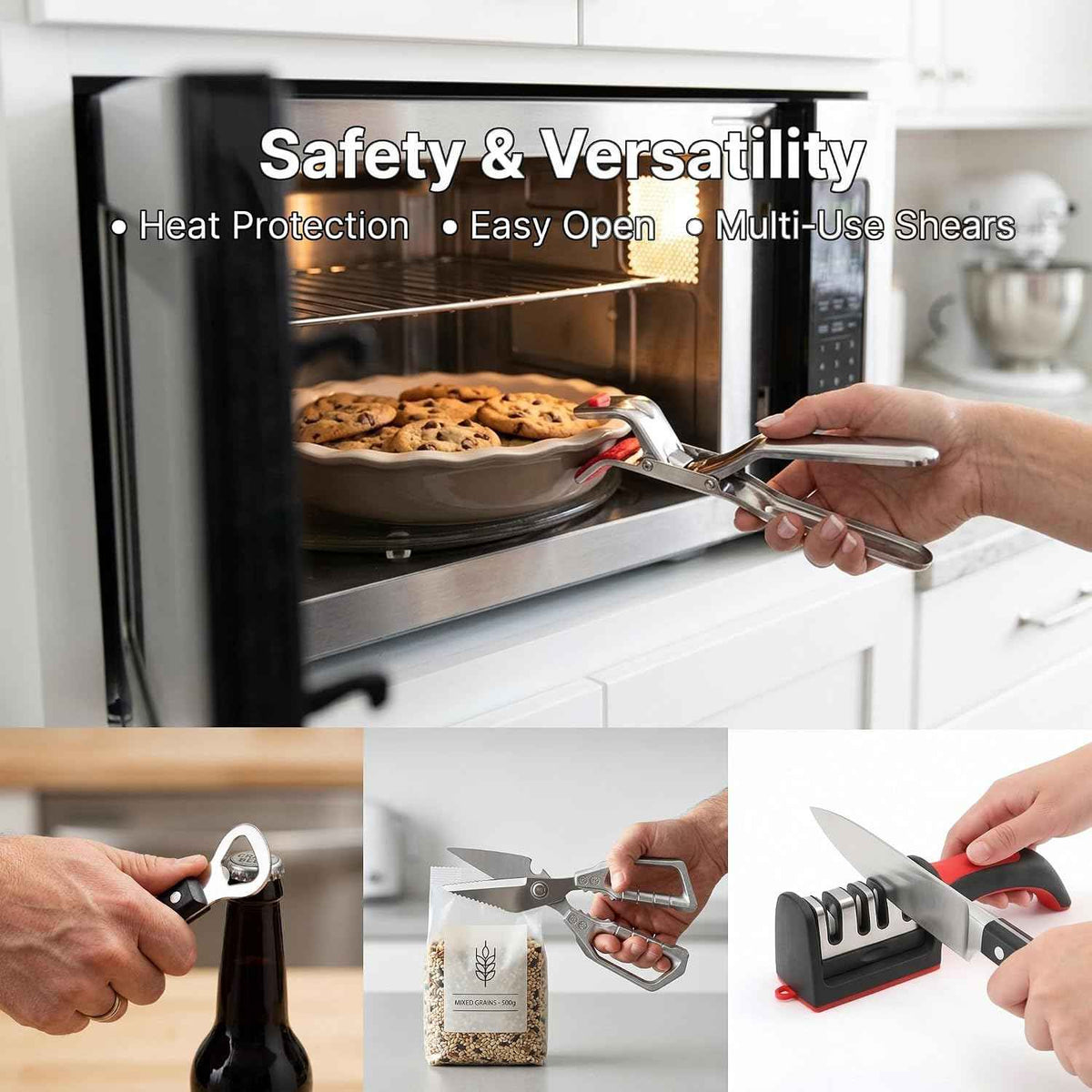 13-Piece Kitchen Gadget Set with Storage Basket