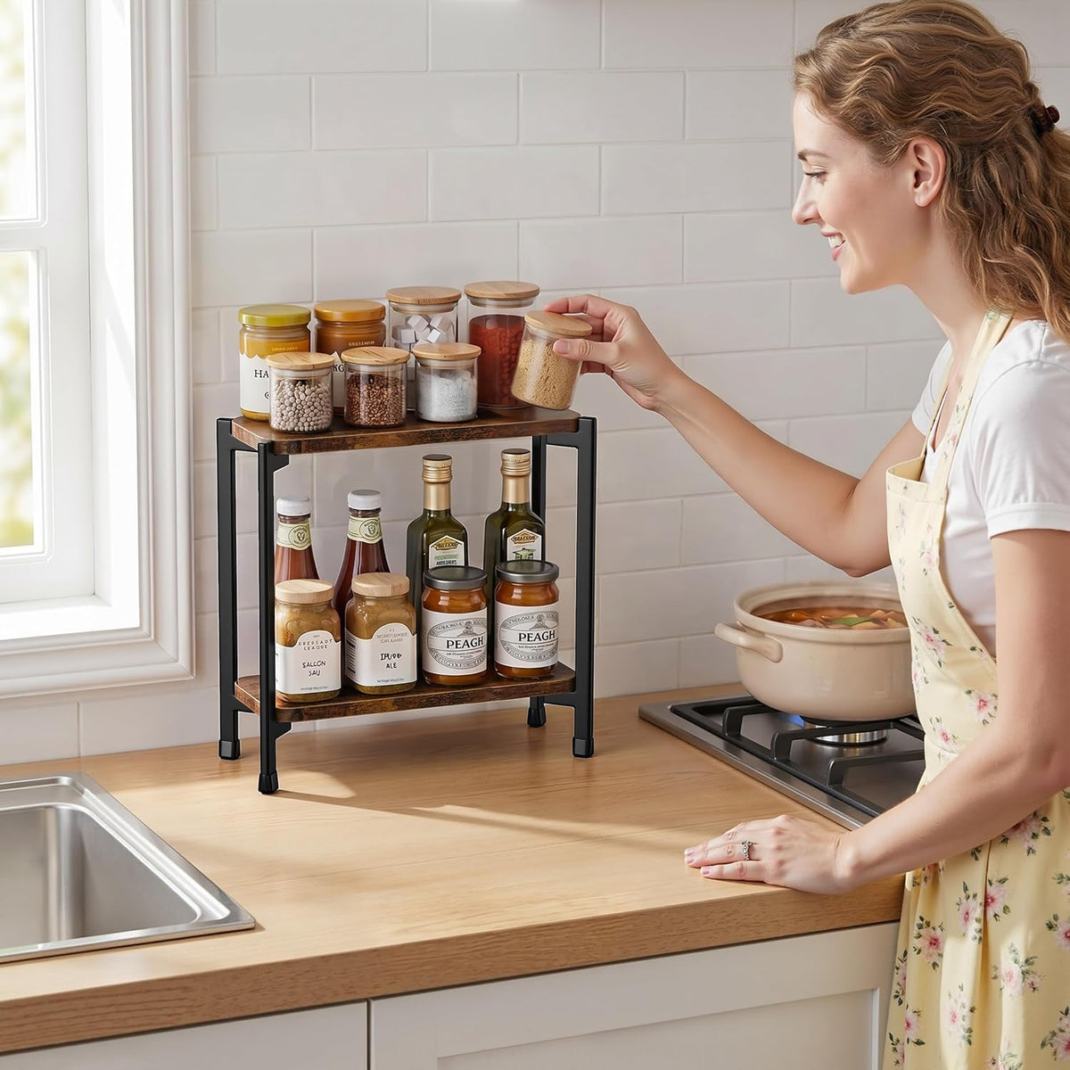2-Tier Spice Rack Organizer - Field & Nook