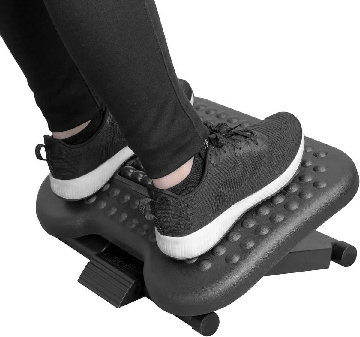 Height-Adjustable Footrest with Massage Rollers and 30° Tilt - Field & Nook