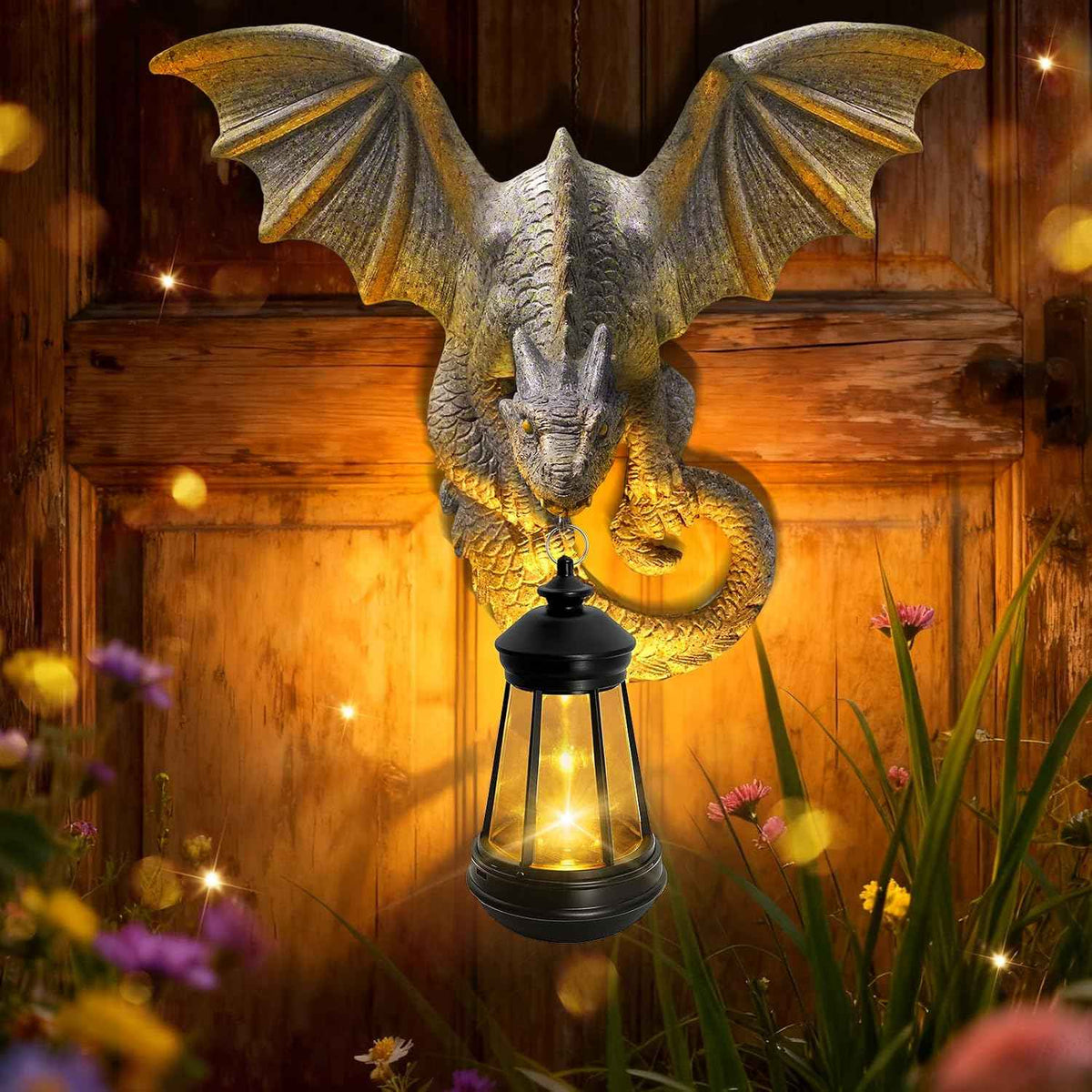 Solar Dragon Tree Hugger Statue