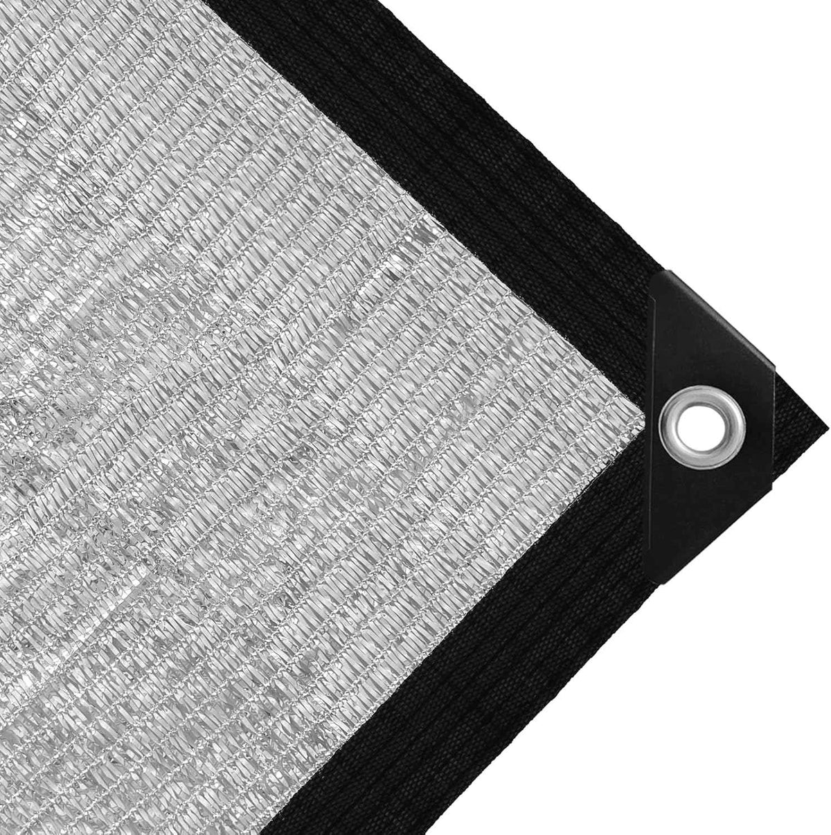Shade Cloth-80% Aluminum Sunblock Neting,Durable Mesh Tarp with Grommets,Shade Cloth for Garden,Car, Outdoor Pergola,Greenhouse,Chicken Coop and Dog Kennel(Silver)