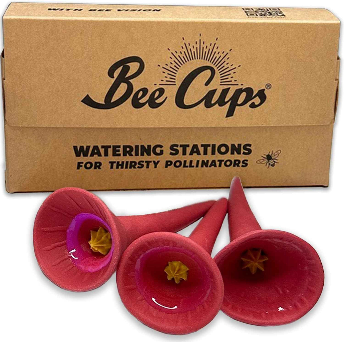 3 Pack, Bee Watering Station, Butterfly Feeder, Bee Feeder, Garden Decor, Bee Decor, Outdoor Garden Decor, Plastic Free, Handmade from Porcelain (3, Butterfly Special Red)