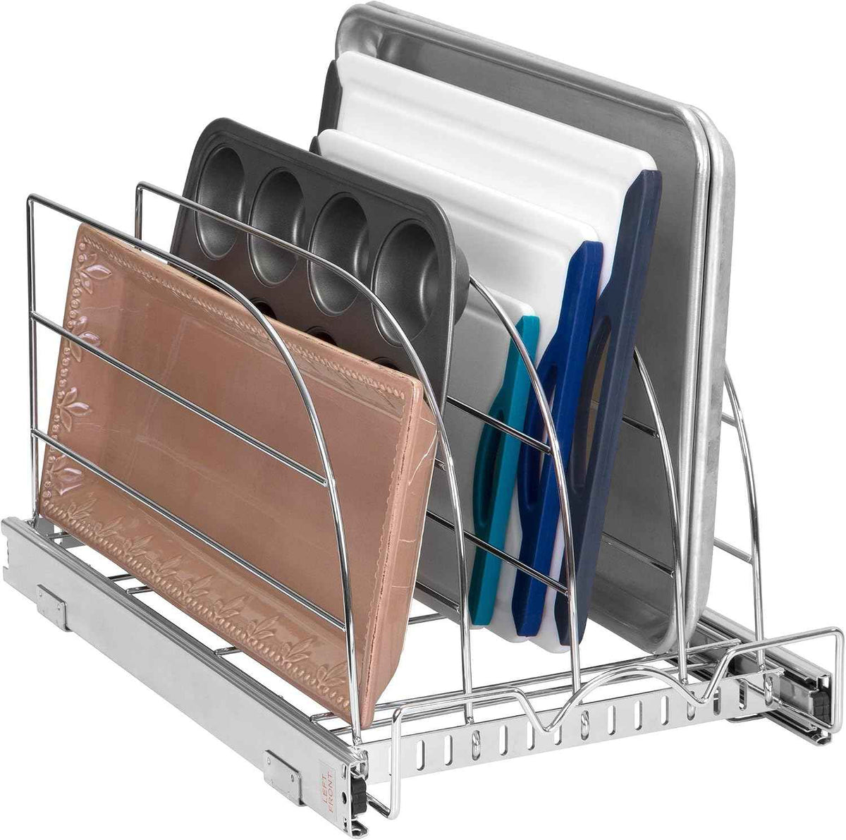 Pull-Out Bakeware Organizer, 12.5" W x 21" D