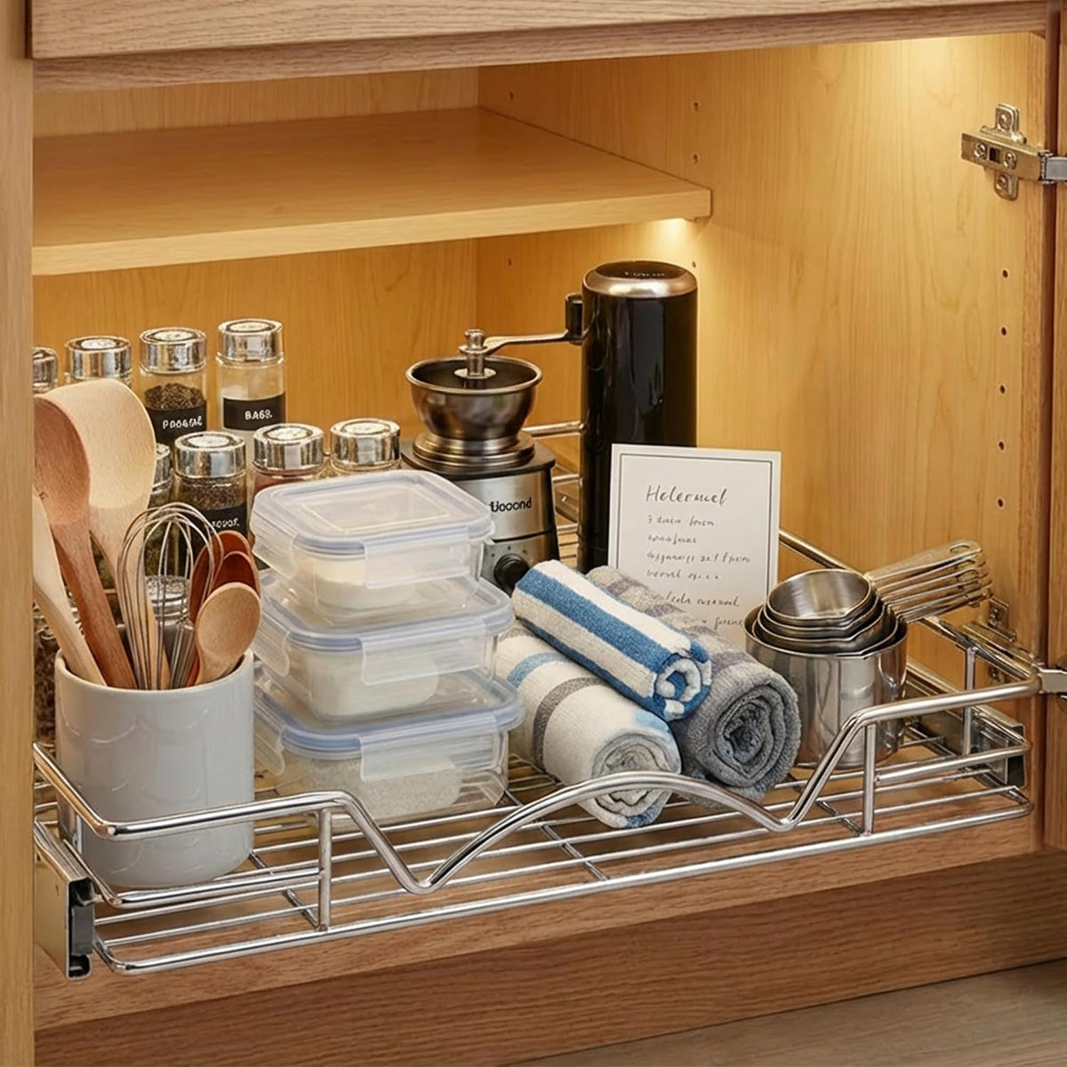HOLDN’ STORAGE Pull-Out Cabinet Organizer, 22” W x 21” D