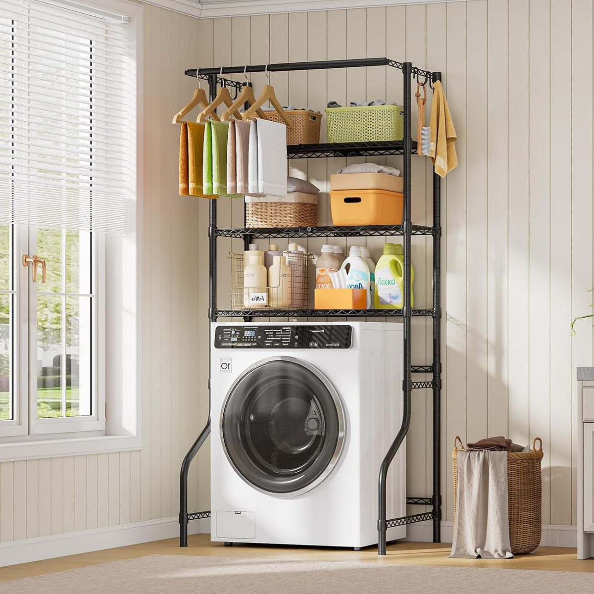 Expandable 3-Tier Over-Washer Storage Rack - Field & Nook