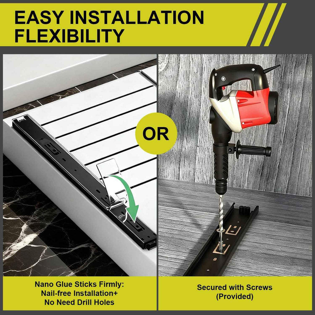 2-Pack Pull Out Cabinet Organizer, 21" Deep, 12"-22" Wide