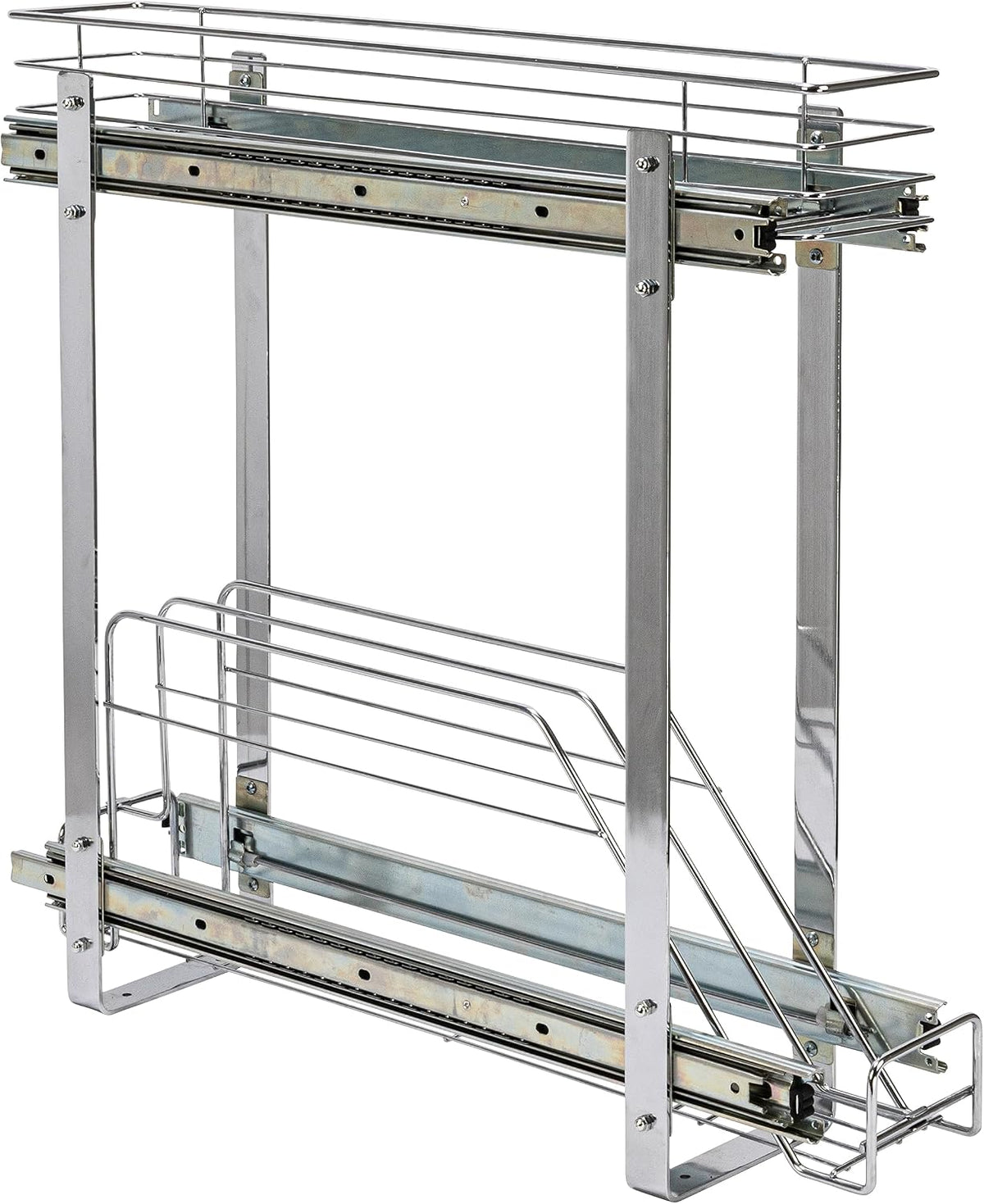 Household Essentials Glidez 2-Tier Pull-Out Organizer, Chrome