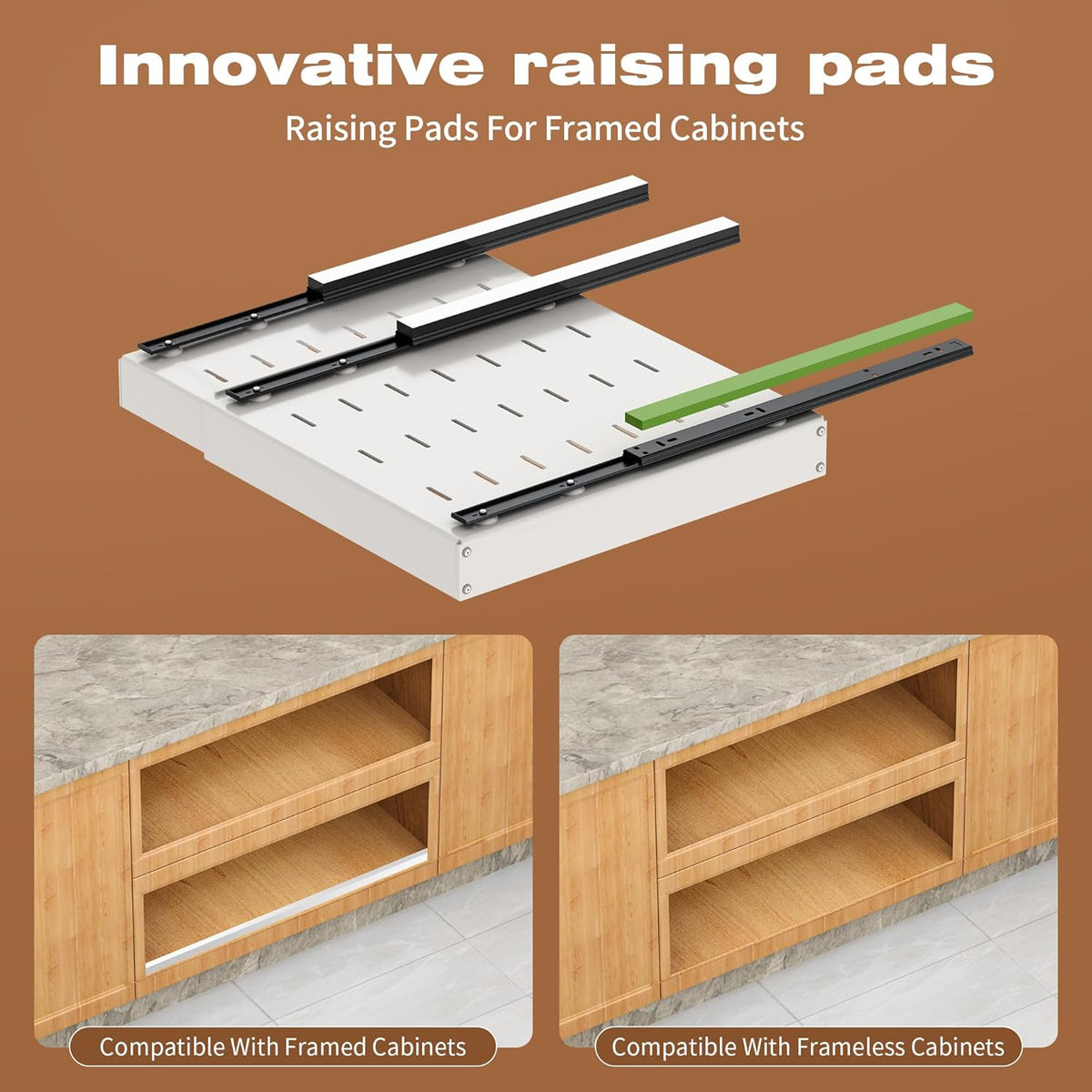 Expandable Pull-Out Cabinet Organizer – 12.6 to 21 Inches - Field & Nook