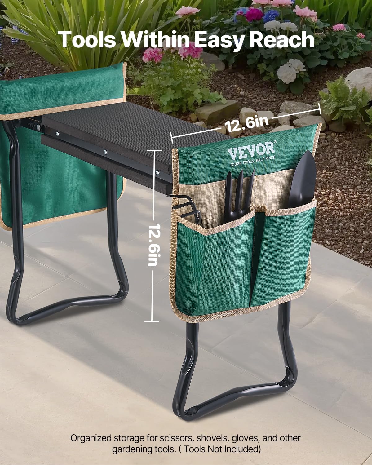Foldable Garden Kneeler and Seat with 8-Inch Pad - Field & Nook