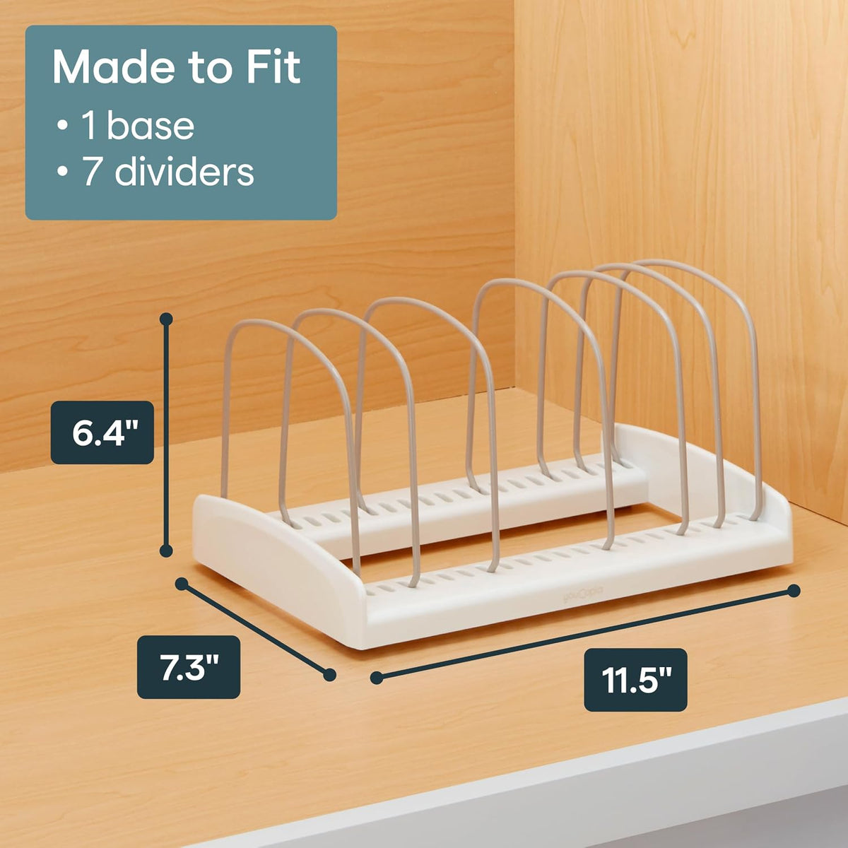 YouCopia StoreMore Bakeware Rack with Adjustable Dividers