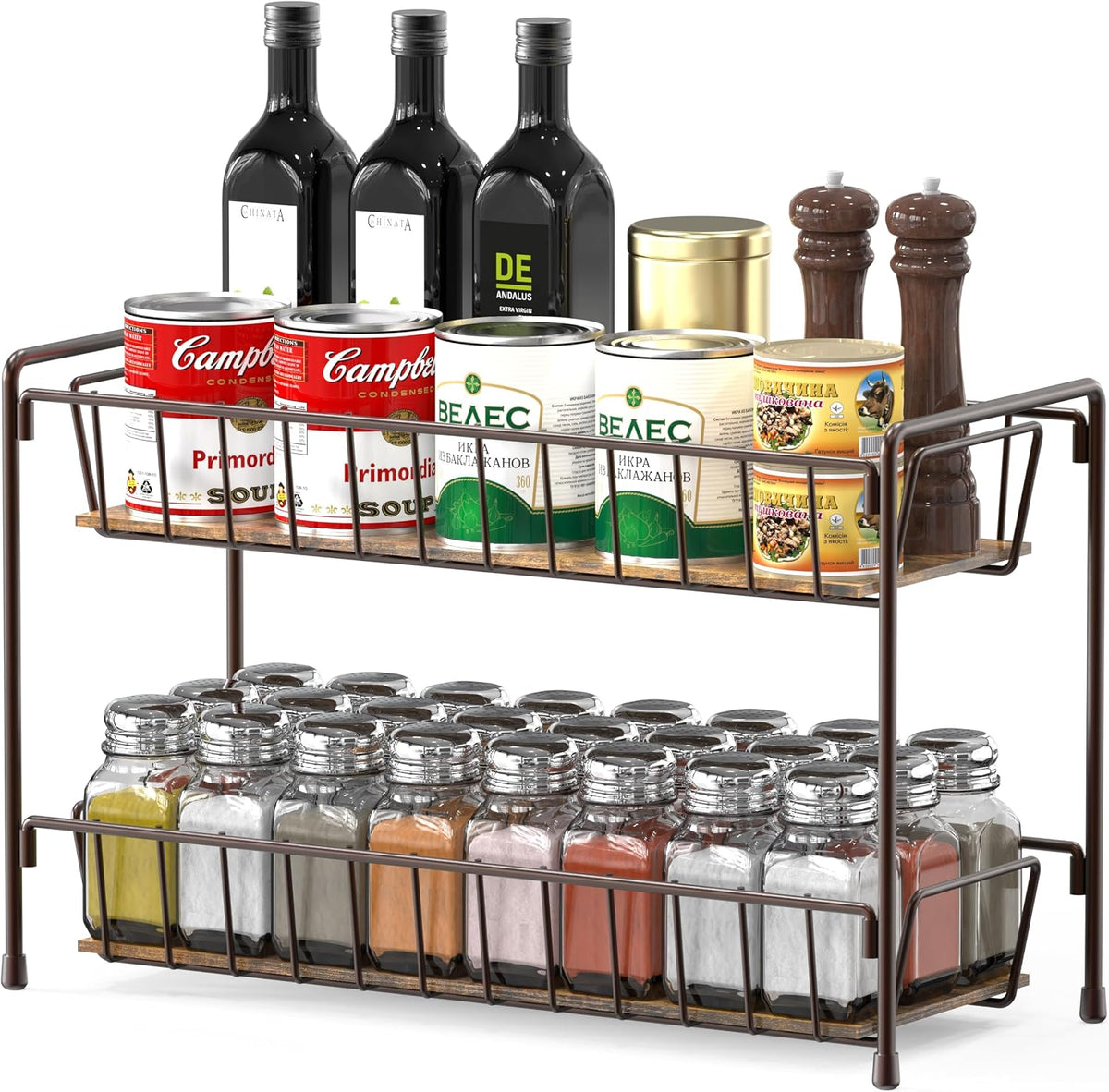 2-Tier Countertop Spice Rack Organizer - Field & Nook