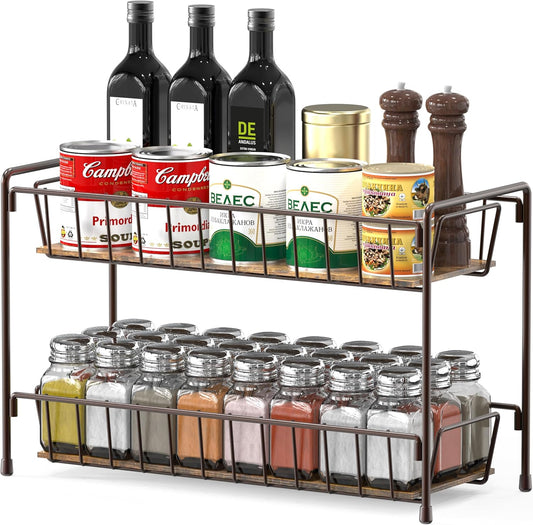 2-Tier Countertop Spice Rack Organizer - Field & Nook