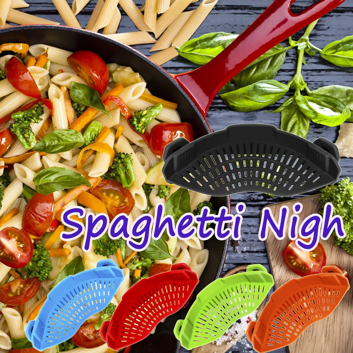 Clip-On Silicone Pot Strainer – 8.86 in