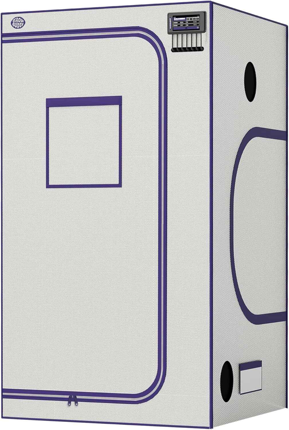 Grow Tent, White 36"X36"X72"High Reflective Mylar Canvas with Observation Window and Floor Tray for Hydroponic Indoor Plant Growing (White, 36"X36"X72")