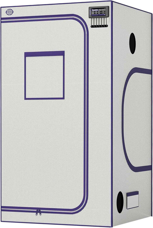 Grow Tent, White 36"X36"X72"High Reflective Mylar Canvas with Observation Window and Floor Tray for Hydroponic Indoor Plant Growing (White, 36"X36"X72")