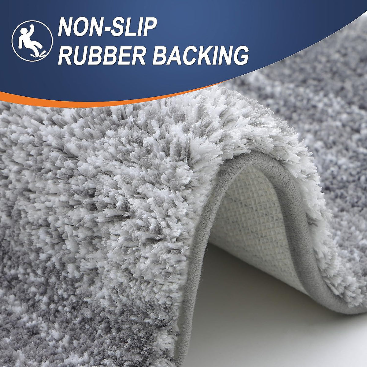 Quick-Dry Microfiber Bath Mat – 30 × 20 Inch Non-Slip Rug
