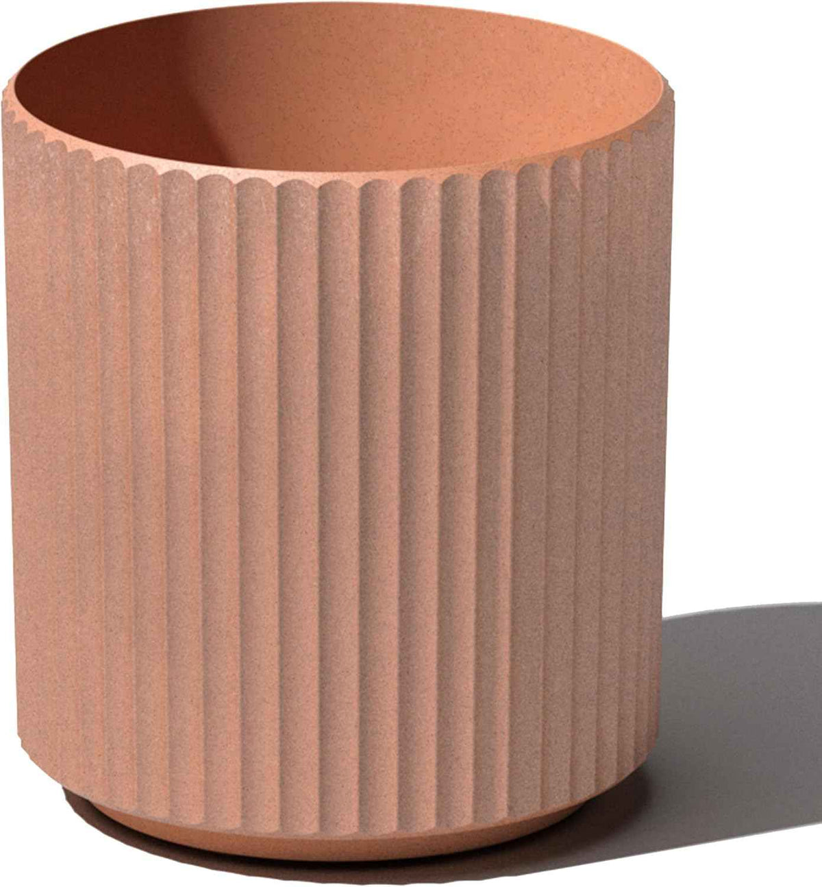 Veradek Demi Series Round Planter for Porch, Patio, Backyard | Durable Plastic-Stone Composite Material | Modern Décor for Tall Plants, Flowers
