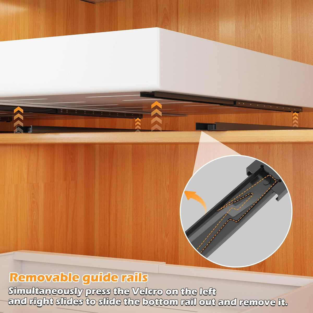 COVAODQ Pull-Out Cabinet Organizer, 12.4"-20.4" W