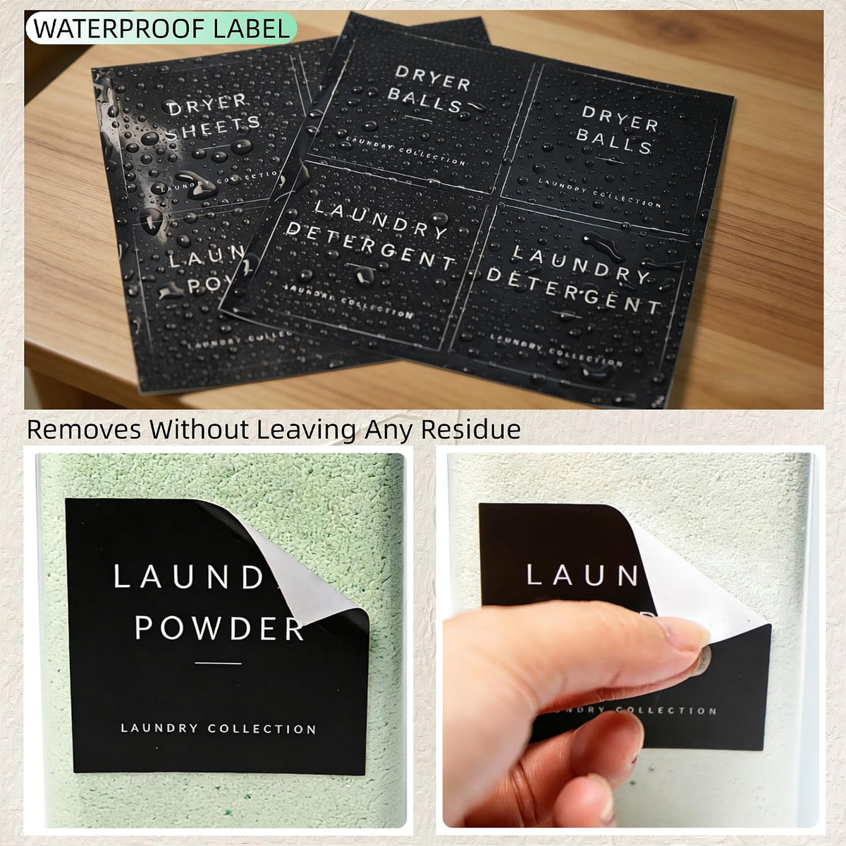3+2-Pack Laundry Pods Containers & Dryer Sheet Holder & Laundry Detergent - Field & Nook