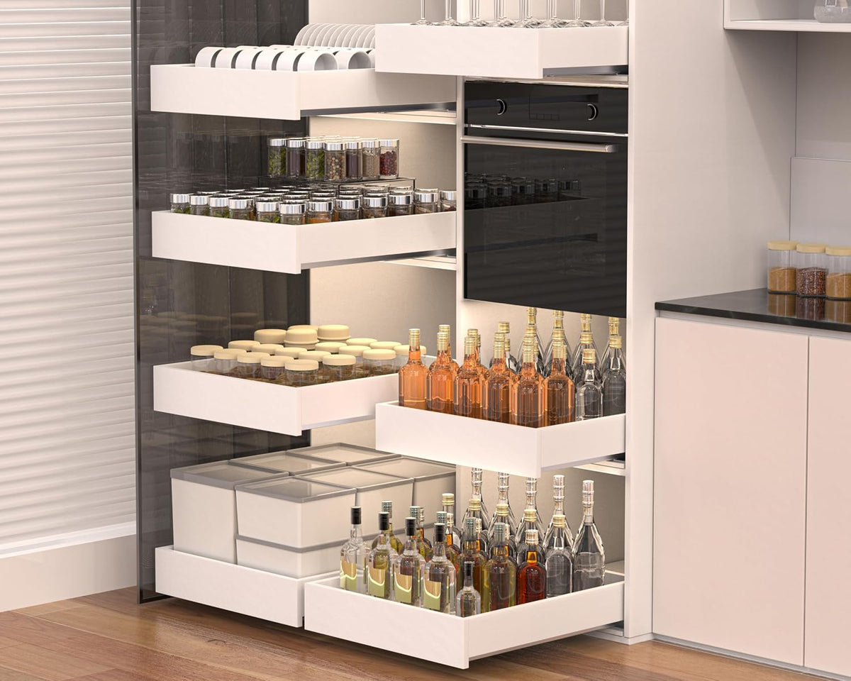 MyLifeUNIT Wood Pull-Out Cabinet Organizer, 14" W x 21" D