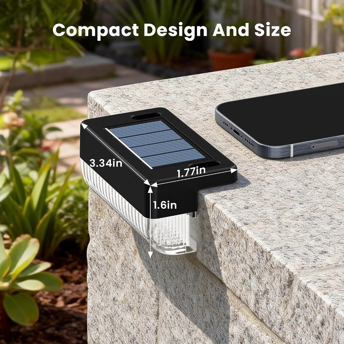 Solar Deck Lights Outdoor, Solar Step Lights Waterproof, 16 Pack Warm White | Step Lights Waterproof Outdoor for Deck, Step, Fence, Wall, Patio, Yard, Pool, Pathway and Stairs