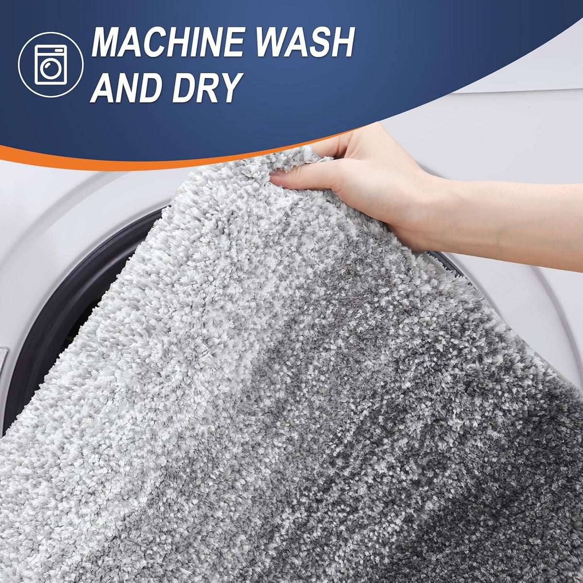 Quick-Dry Microfiber Bath Mat – 30 × 20 Inch Non-Slip Rug