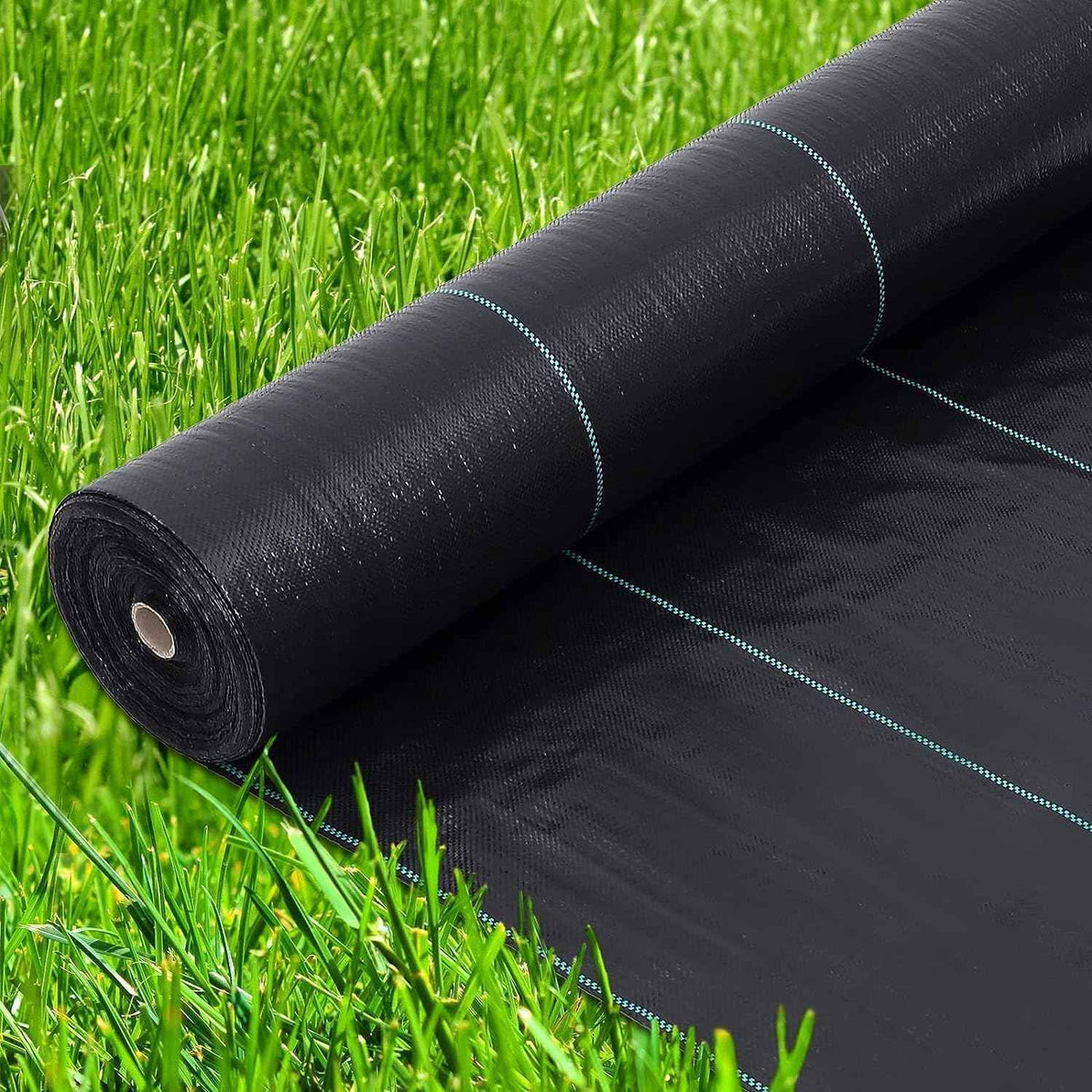6.5ft x 330ft Premium Weed Barrier Landscape Fabric, 3.2oz Heavy Duty, Weed Control Fabric, High Permeability Good for Flower Bed, Driveway Fabric Ground Cover
