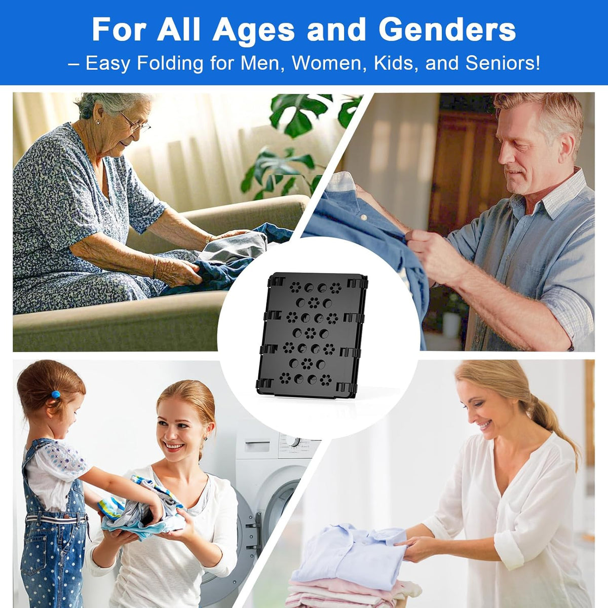 Shirt Folding Board – Adjustable Laundry Organizer