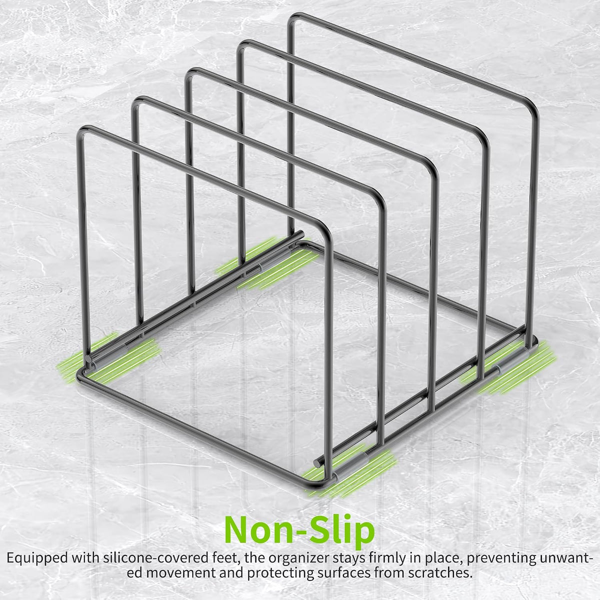 Kitchen Organizer Rack, 4-Slot, 2 Pack