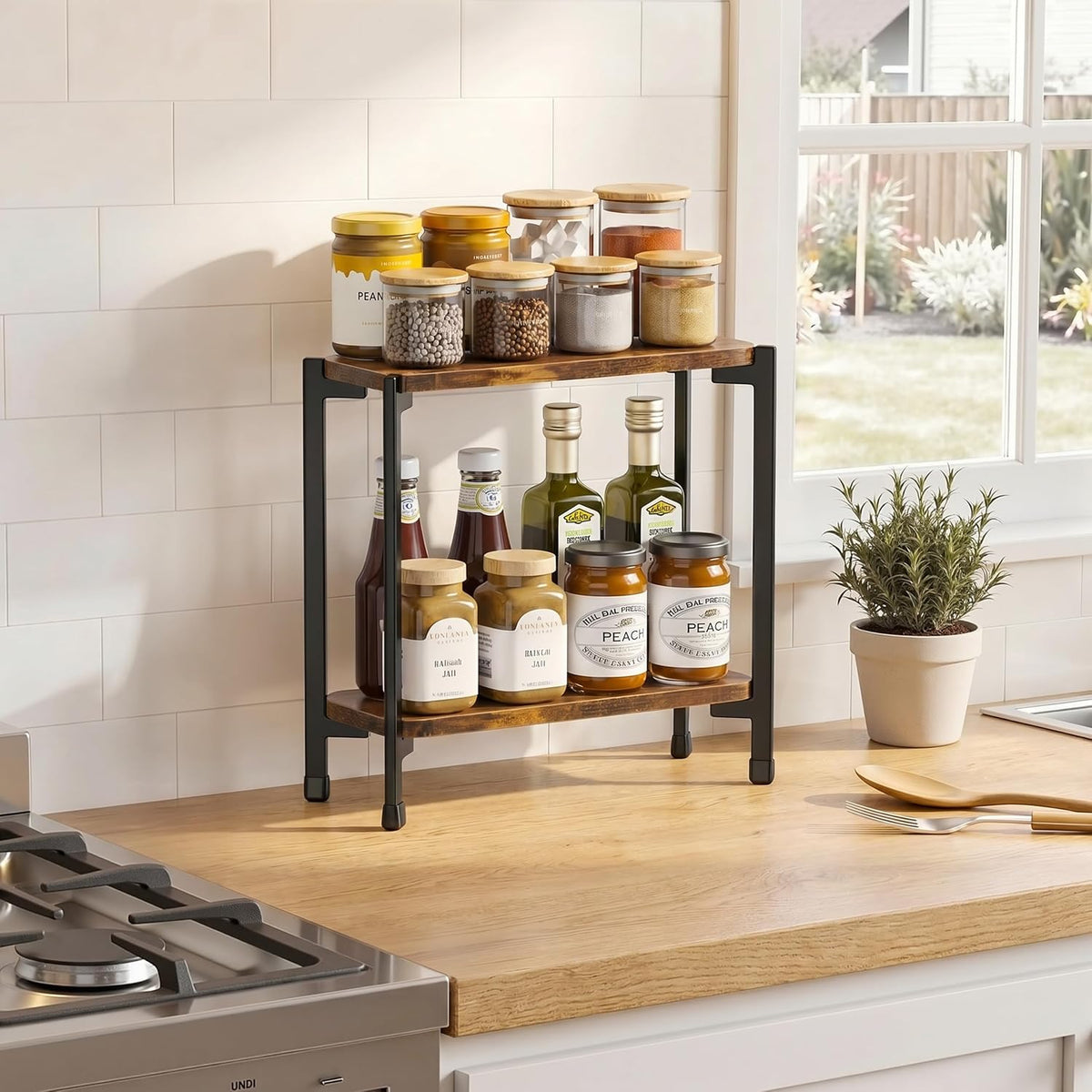 2-Tier Spice Rack Organizer - Field & Nook