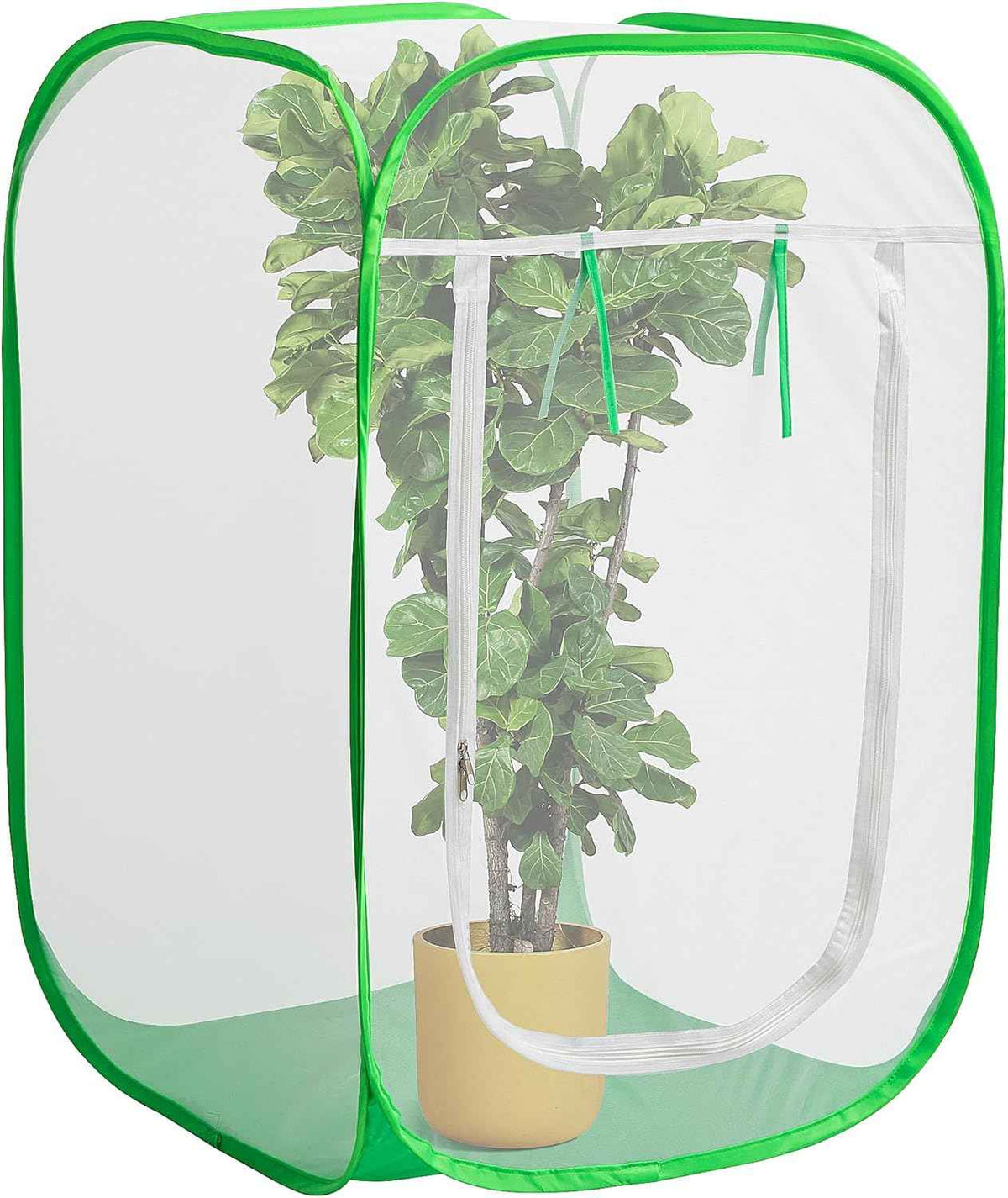 24" x 24" x 36" Pop Up Garden Mesh Plant Cover, Plant Protectors Mesh Plant Enclosure, Garden Net Cage Pest Protection Guard Tent with Storage Bag for Protect Plant Vegetable Fruit from Birds Insects