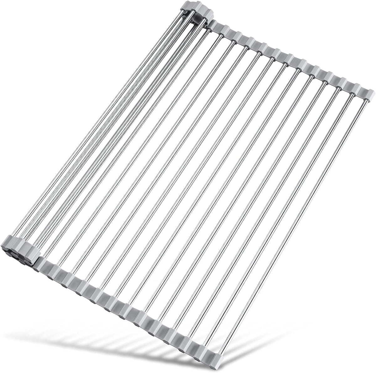 Roll-Up Over-Sink Dish Drying Rack – 17.7 × 15.5 in