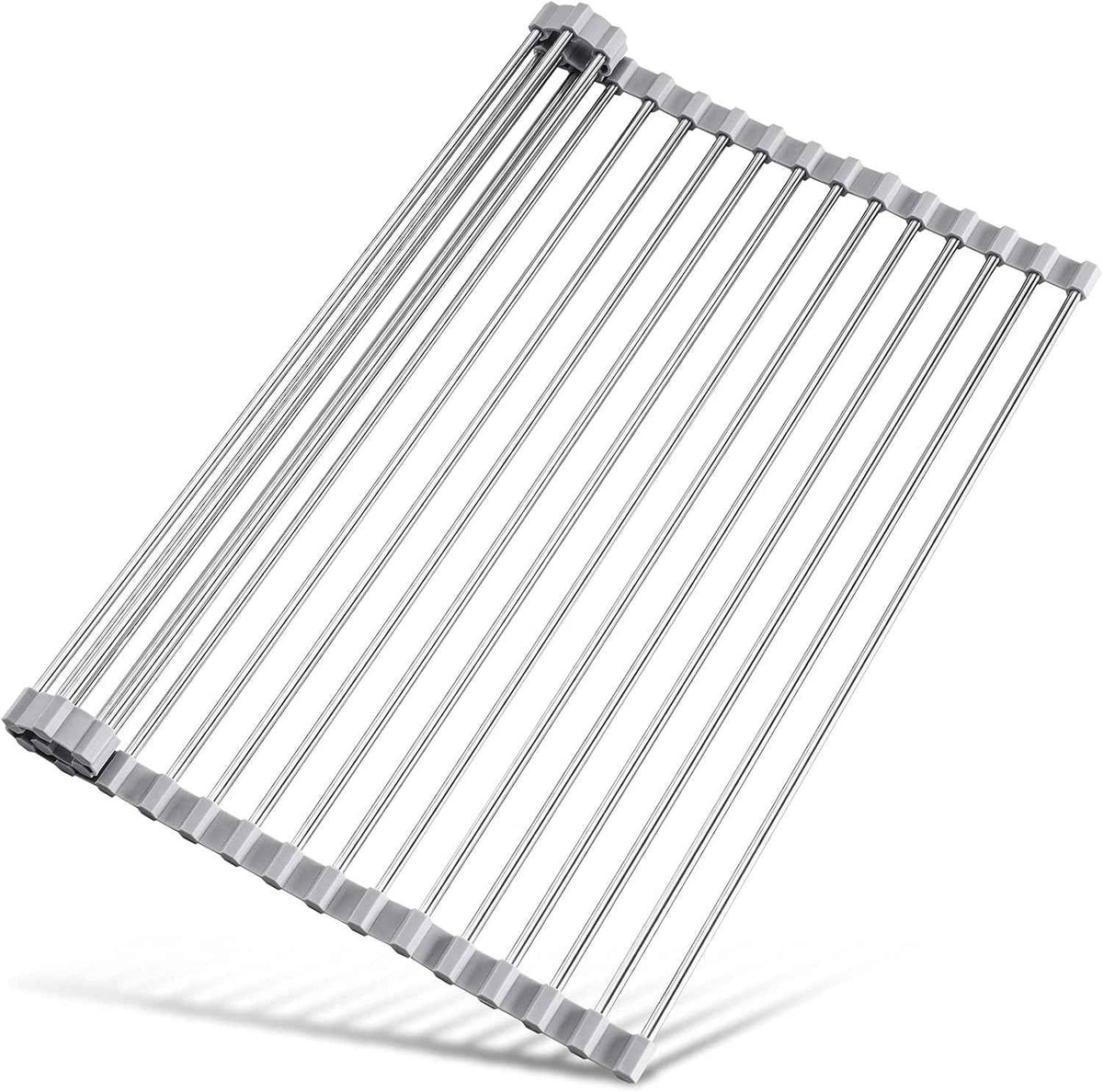 Tomorotec 304 Steel Roll Up Dish Drying Rack, 17.7x12.5