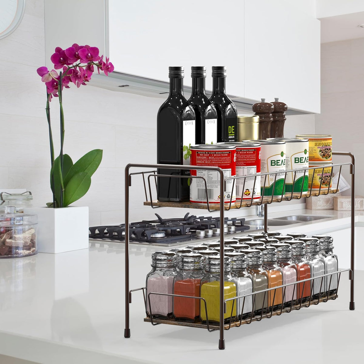 2-Tier Countertop Spice Rack Organizer - Field & Nook