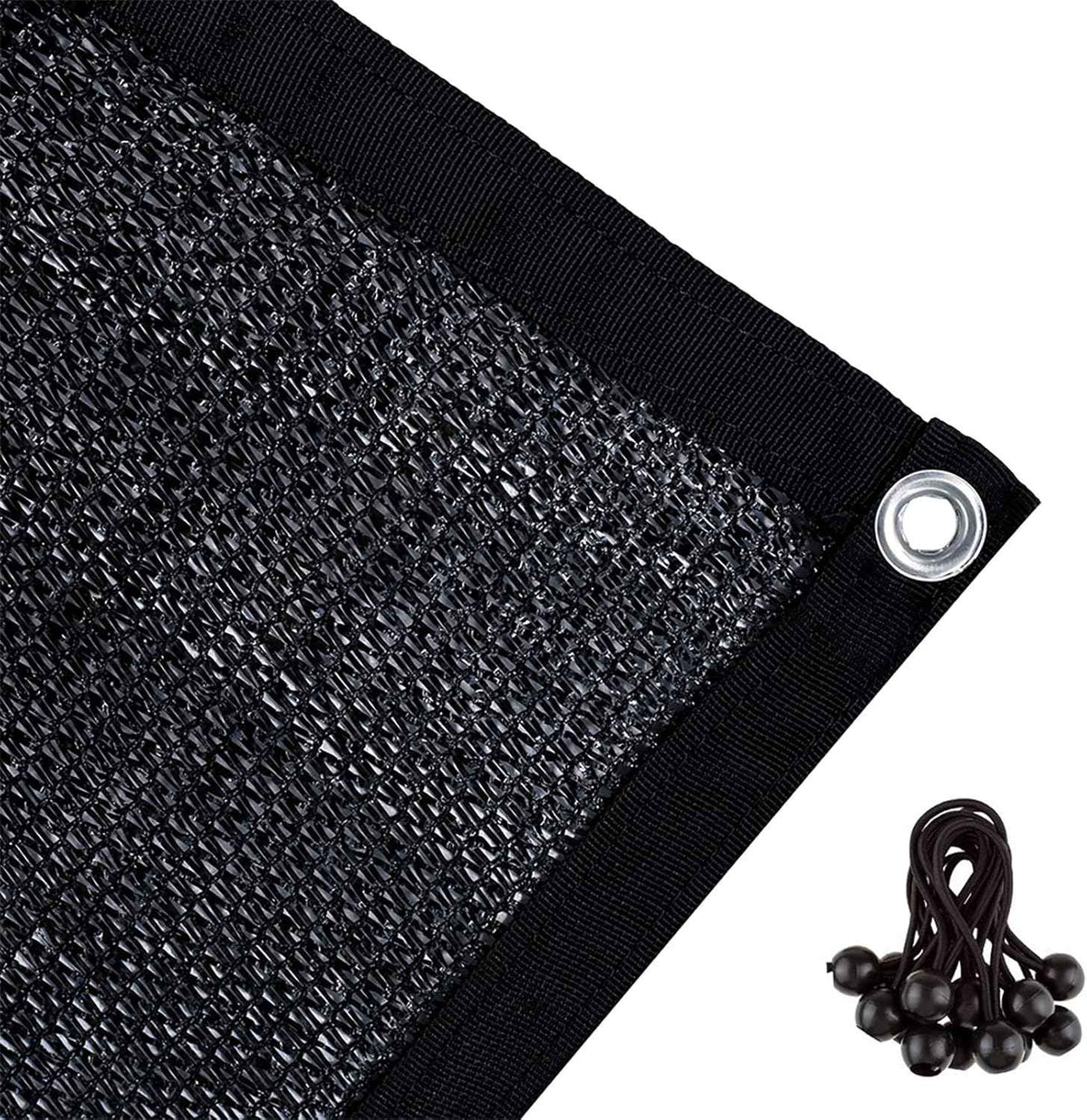 Agfabric 70% 12X 16ft Sunblock Shade Cloth with Grommets for Garden Patio, Black