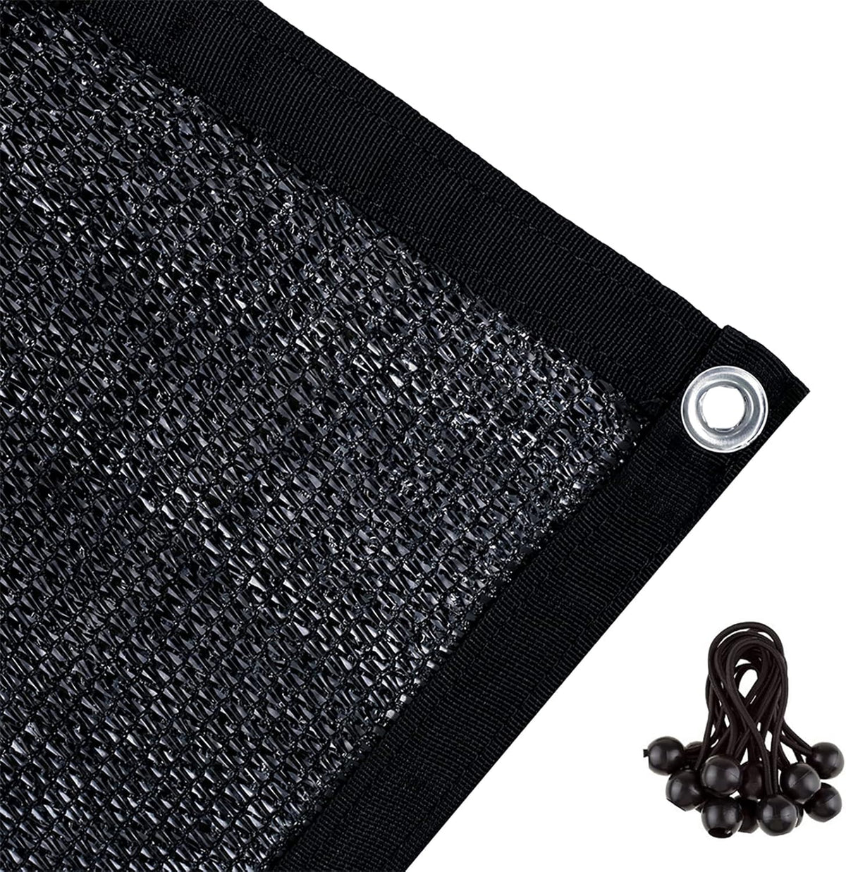 Agfabric 70% Shade Cloth 10X 10ft Sun Shade Fabric Sunblock Shade Cloth with Grommets for Garden Patio, Black